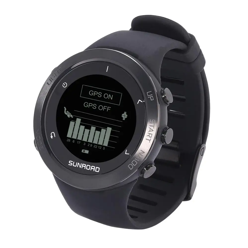 Sunroad GPS sports watch with heart rate altimeter