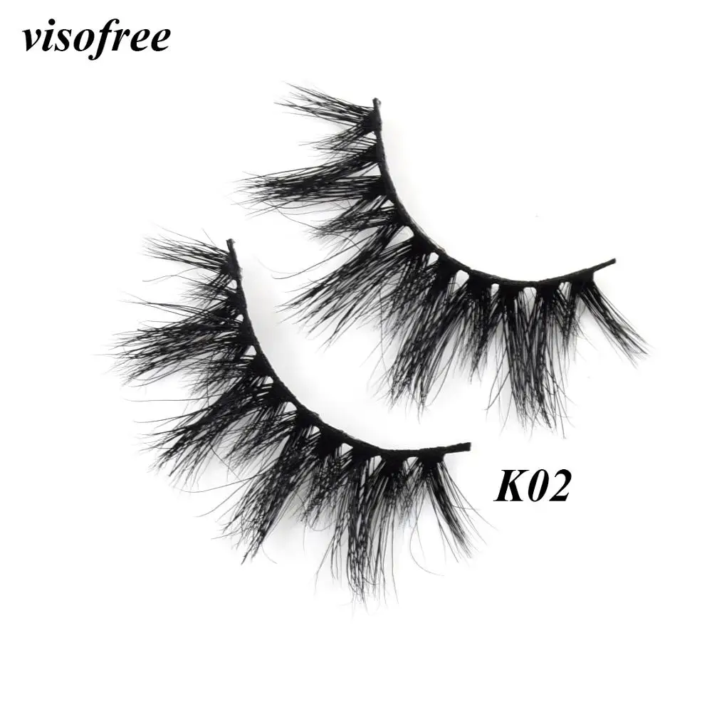 

Visofree 3D Mink Lashes Mink Eyelashes Cruelty Free Handmade False Eyelashes Cross Thick Eyelashes Makeup Beauty Faux Cils K02