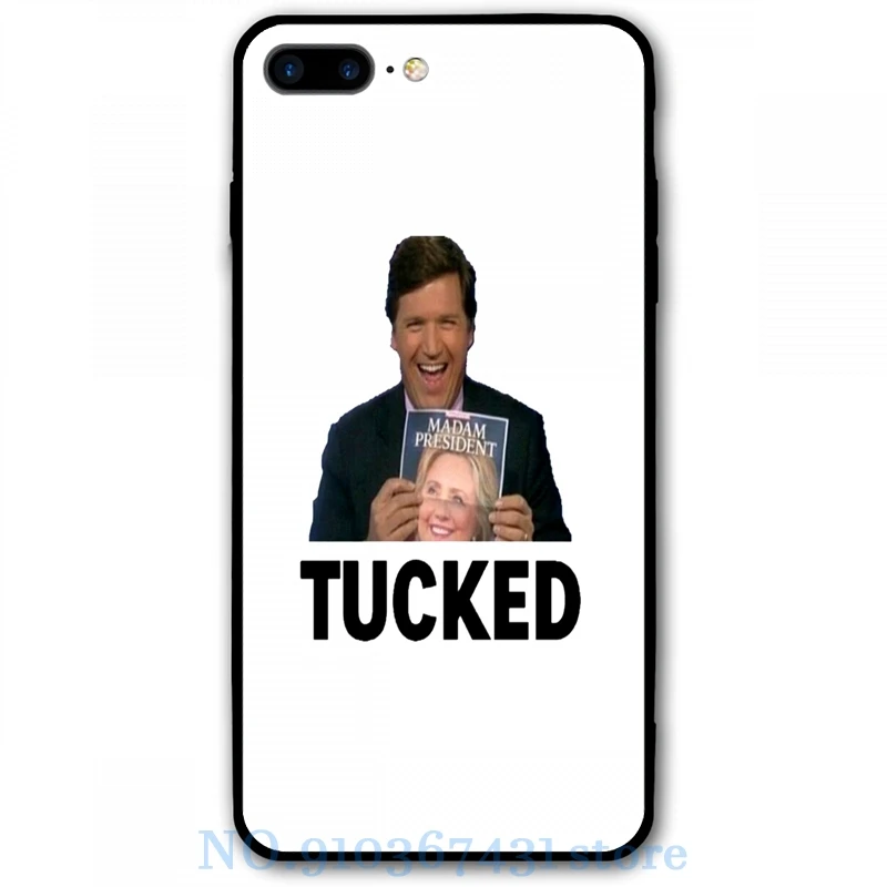 Tucker Carlson - Get Tucked Madame President Phone Case For iPhone 12 Pro 11 X XR XS Max 8 7 6 6s Plus 5s Soft TPU Glass | Мобильные
