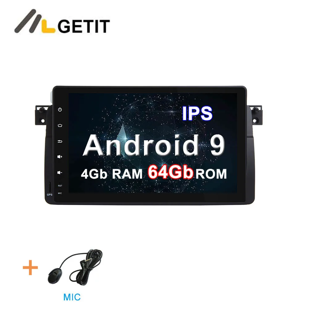 DSP ips 64G Автомобильный DVD стерео Мультимедиа Радио Android 10 для BMW E46 M3 с WiFi BT gps навигацией - Цвет: 4G-RAM 64G-ROM