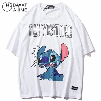 

Lovely Cartoon letters Printed T Shirts Men Streetwear Harajuku Casual Short Sleeve Tees Tshirts Male Summer Hipster Street Tops