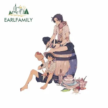 

EARLFAMILY 43cm x 36cm For ONE PIECE Car Stickers Sunscreen Decal Motorcycle Vinyl Material Decals Air Conditioner Decoration