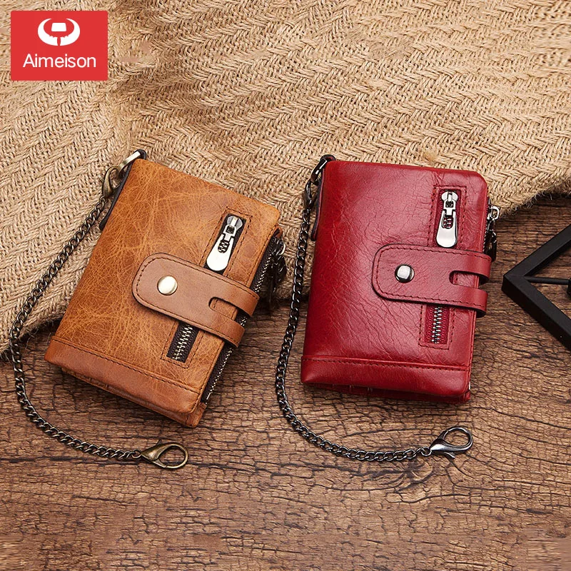 

Men's wallet new leather tide brand three folding short section zipper small coin purse anti-theft casual men's wallet ASBD028