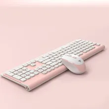 2,4G Беспроводная Бесшумная клавиатура и мышь Мини мультимедийная полноразмерная клавиатура мышь комбо набор для ноутбука настольного ПК