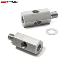EPMAN 1/8 ''NPT & 1/8" BSPT & M10 датчик давления масла, тройники, адаптеры, турбоподача, подающая линия GaugeT, нержавеющая сталь EP-CGQ59 EPMAN 1/8 ''NPT & 1/8" BSPT & M10 датчик давления масла, тройники, адаптеры, турбоподача, подающая линия GaugeT, нержавеющая сталь EP-CGQ59