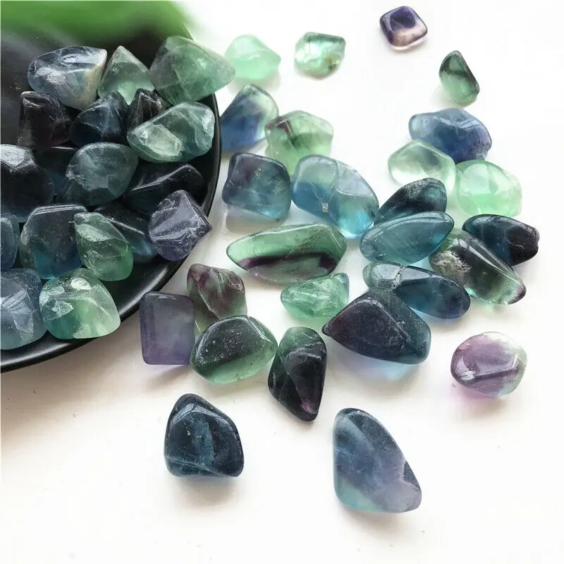 100 г Природный Флюорит кварцевый хрустальный камень полированный ...