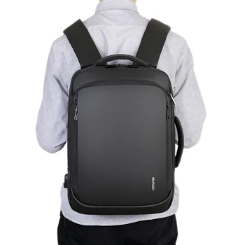 

FGGS-Men's Business Laptop Backpack Waterproof Multifunctional Computer Backpack with USB Interface