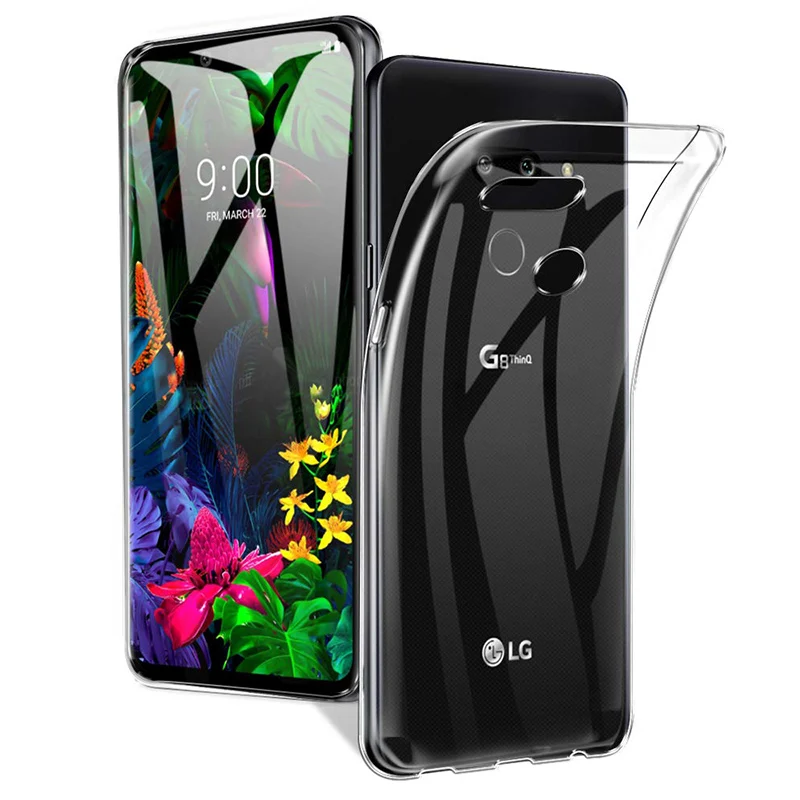 Прозрачный Силикон ТПЭ задняя крышка для LG G8 ThinQ G8S мягкий чехол для телефона 360 Защитный противоударный LGG8 G8ThinQ Прозрачный бампер