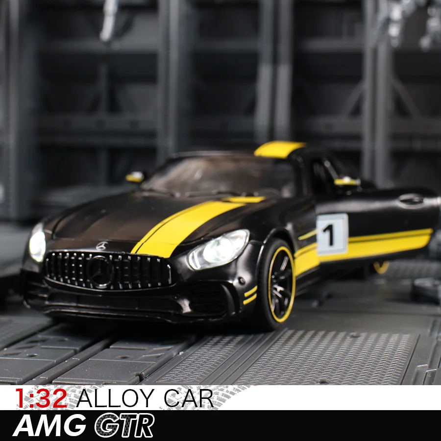 1:32 игрушечный автомобиль BENZ GTR AMG Металлический Игрушечный сплав литье под давлением игрушечный Транспорт модель автомобиля Миниатюрная модель автомобиля игрушка для детей