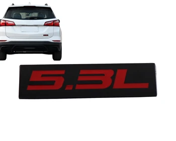 

Black Red 5.3L 5.3 L for Engine Fender Trunk Lid Emblem Decal Badge Sticker