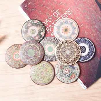 

10 Style Round Makeup Mirror Cosmetic Mini Vintage Hand Mirror Small Pocket Mirrors Retro Makeup Mirror Beauty Vanity Mirror