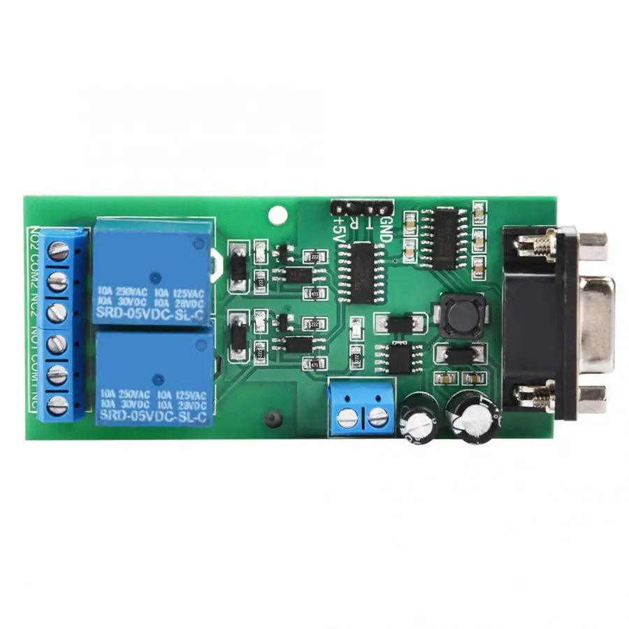 YYE-2 RS232 Регулируемый UART последовательный порт Удаленный модуль пускового реле платы MCU PC переключатель управления