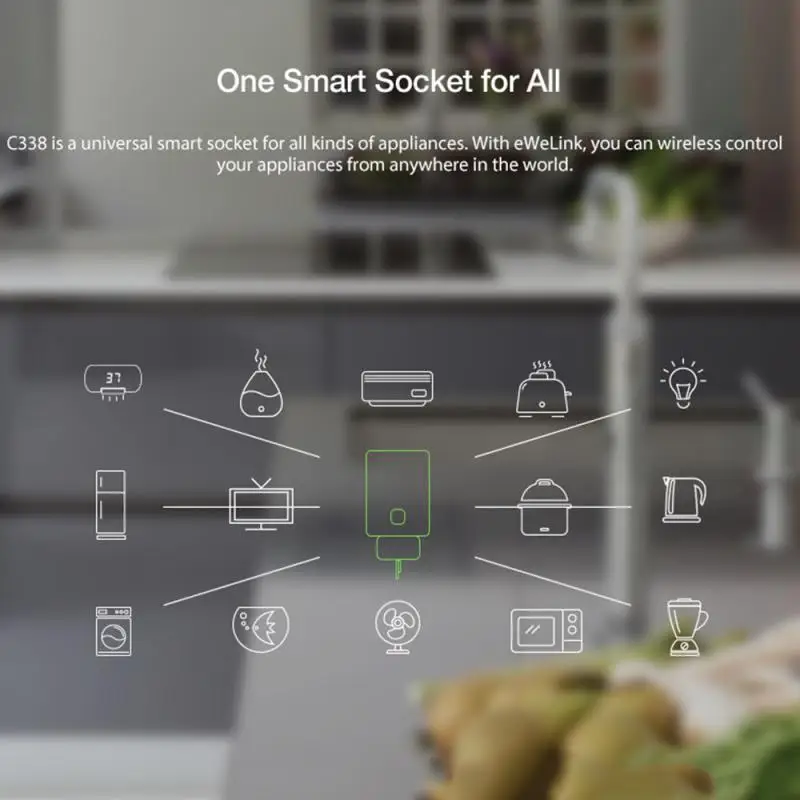 8 шт./1 шт. умная розетка Wi Fi eWeLink голос Управление с Alexa Google Home мини IFTTT умный дом EU Plug