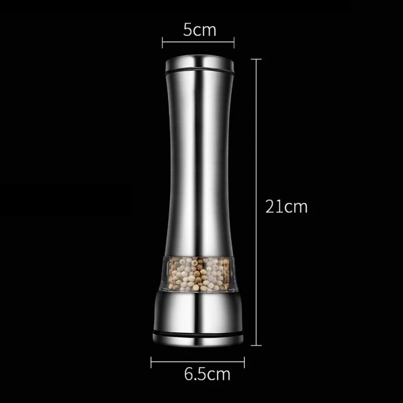 New High-quality Kitchenware Stainless Steel Manual Salt And Pepper Shakers Herb Mill Pepper Grinder Ceramic Mill