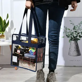 

Hot Sale Women Clear Tote Vinyl Plastic PVC Shoulder Bag Beach Beauty Makeup Cosmetic Handbag