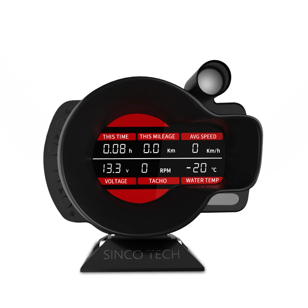

18 in 1 digital RPM Fuel level Speed Meter engine coolant temperature voltage with full Sensor Kit Electrical Car Meter