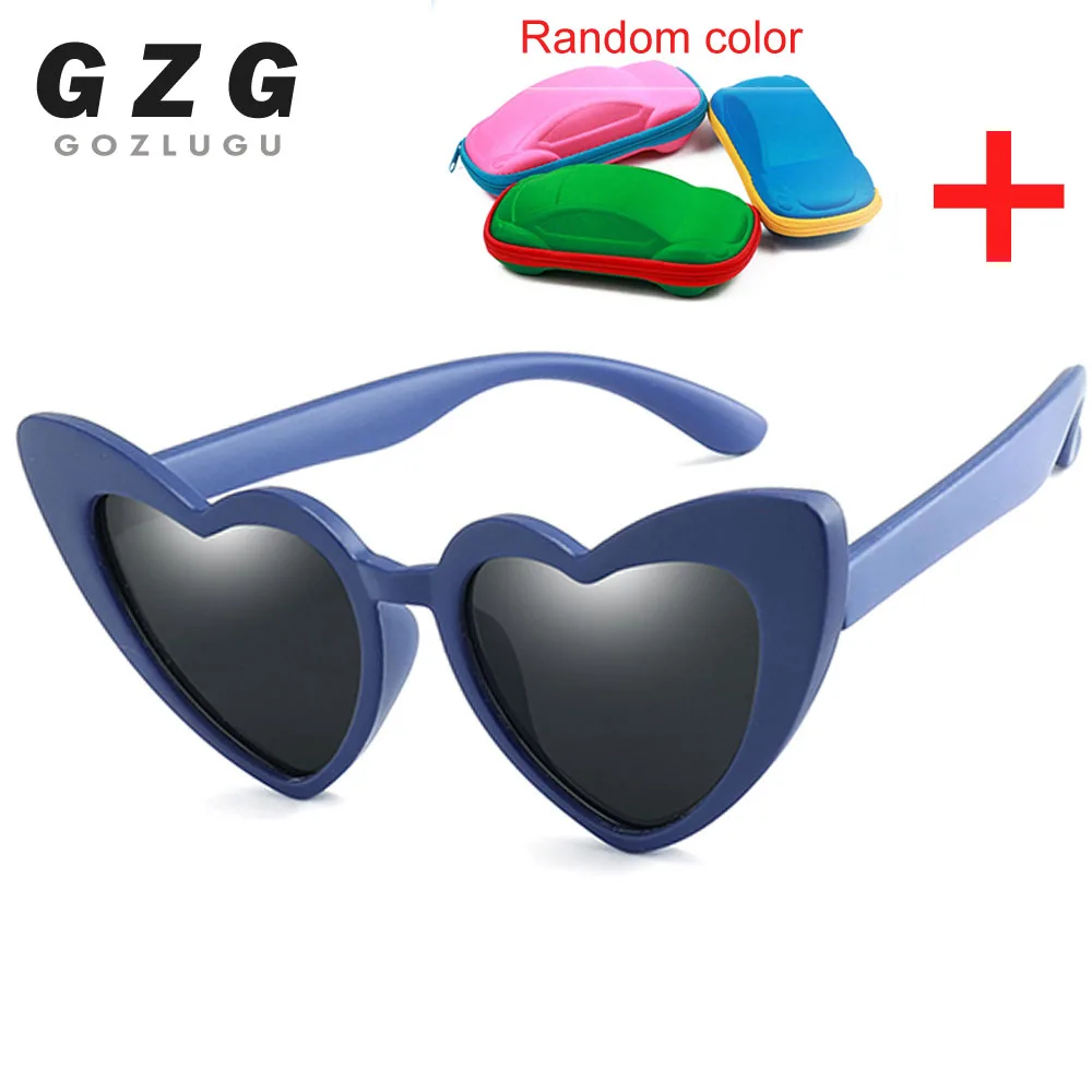 R04 blue gray Детские поляризованные солнцезащитные очки, Детские Овальные Солнцезащитные очки для девочек и мальчиков, силиконовые UV400, Детские зеркальные очки Gafas TR90 с коробкой - Цвет линз: R04 blue gray