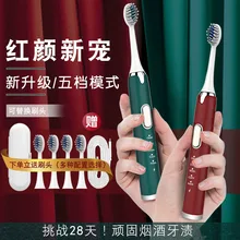 Sonic Electric Toothbrush Adult Timer Brush 5 Mode USB Charger IPX7 Waterproof Rechargeable Tooth Brushes Replacement Heads Set
