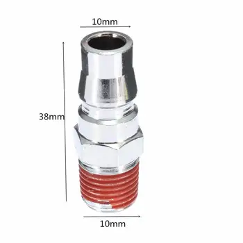 

10 X Air Line Hose Compressor Fitting Connector Quick Release Set Male 1/4 BSP