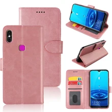 MKS Ponsel Case untuk Leagoo M13 Flip Berdiri Magnetik TPU Silikon Case Dompet Kulit PU dengan ID Card Slot(China)