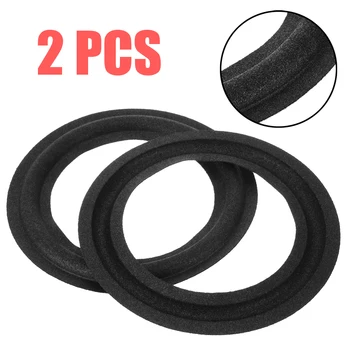 

2pcs 5.25In 130mm Speaker Surround Repair Rubber Stereo Woofer Edge Replacement For Speakers Surround Rubber Edge Accessories