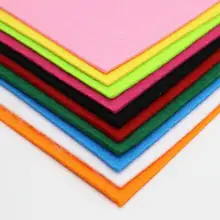 10 шт 2 мм толщина смешанные цвета полиэфирная ткань нетканый войлок для DIY материал для изготовления кукол узоры материалы украшения дома
