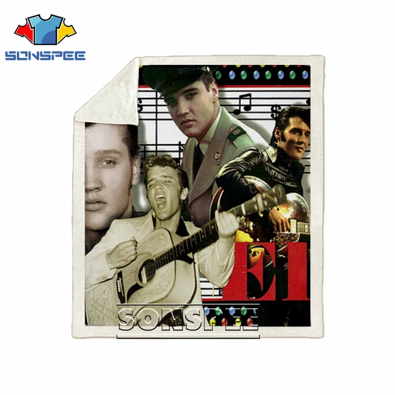 03 Диван-кровать, Узорчатое офисное одеяло ELVIS Presley Harajuku dj girl boy, мягкое одеяло-покрывало, детское дорожное одеяло, зимний квилт для софы - Цвет: 03