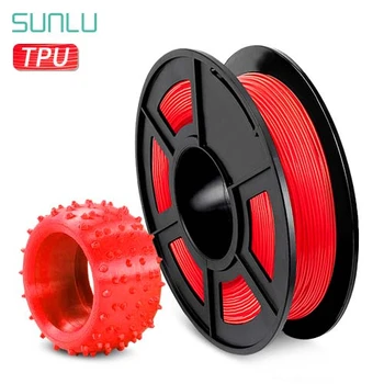 

TPU Flexible Filament 0.5kg 1.75 Filament TPU SUNLU For 3D Printer Non-toxic 100% NO Bubble