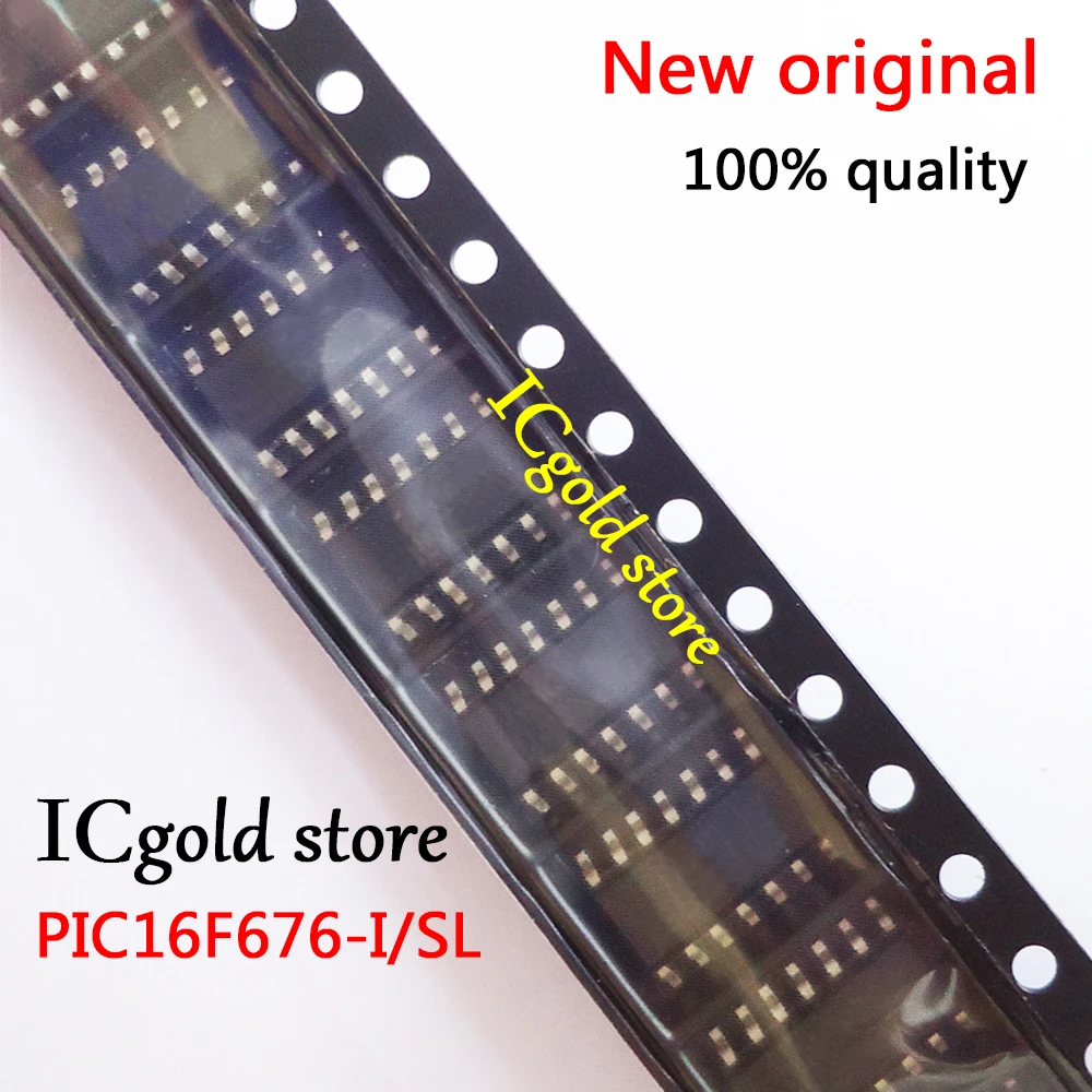 5 шт PIC16F676-I/SL PIC16F676 SOP-14 | Электронные компоненты и принадлежности