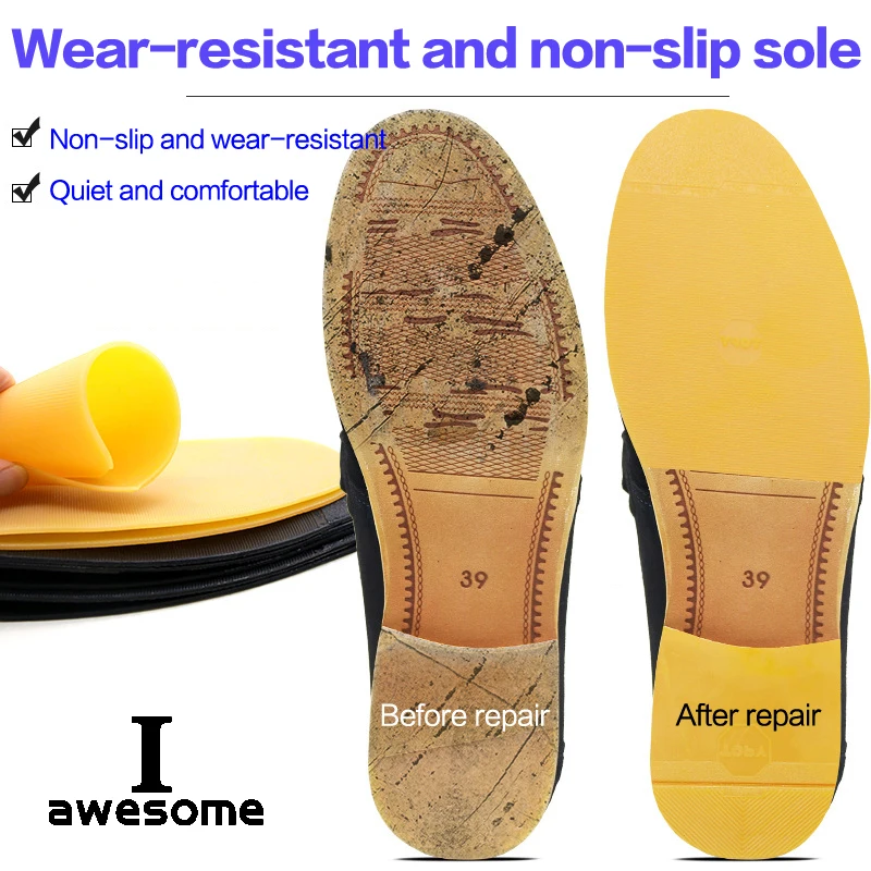 Anti Slip Outsoles Rubber Shoe Sole for Leather Business Shoes Repair ...