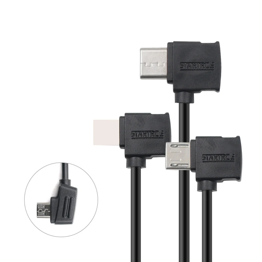 Кабель Micro USB для iPhone usb type C OTG линия передачи данных 10/30 см для DJI Mavic 2 pro mavic Spark контроллер для samsung кабели