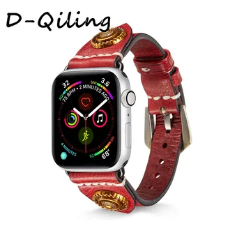 

D-Qiling Punk style Sun flower for Apple iwatch band series 1, 2, 3, 4, 5 for iwatch band 38mm, 42mm, 40mm, 44mm