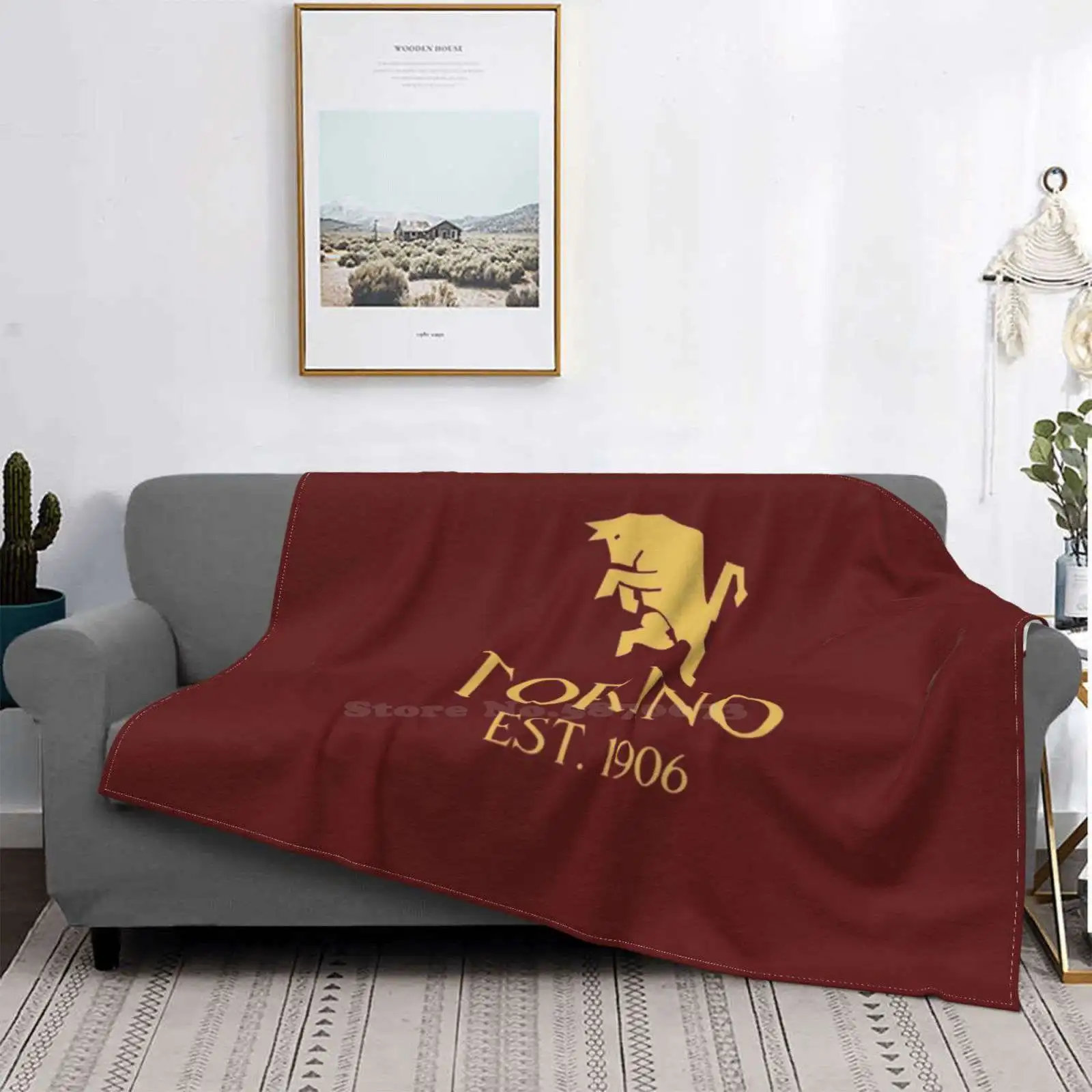 Torino Gold Prezzo Basso Nuova Stampa Novità Moda Morbida Coperta Torino Torino Torino Football Club Il Toro Torino Monte La