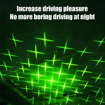 

NEW Car Roof Star Light Interior Mini LED Starry Laser Lamp Auto Night Atmosphere Projector Ambient Lights Decoration USB G L5S1