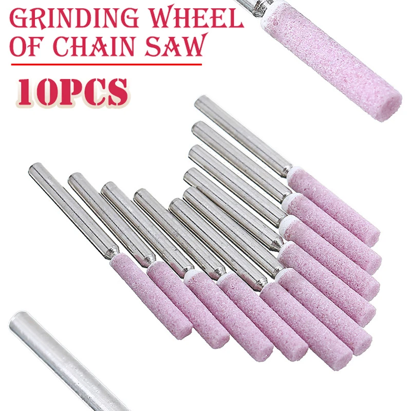 Chainsaw Sharpener Grinding Stone File 4/4.8/5mm Chains Saw Sharpening