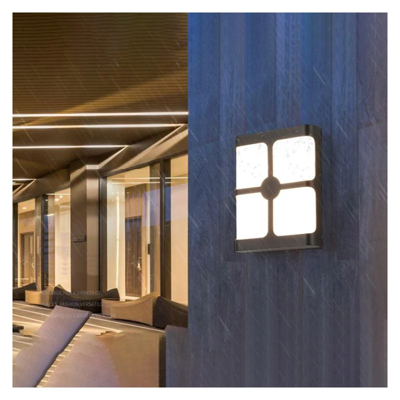

15W LED Wall Light Waterproof IP65 Porch Light Modern Plastic Surface Mounted LED Wall Lamp Courtyard Garden Outdoor Light