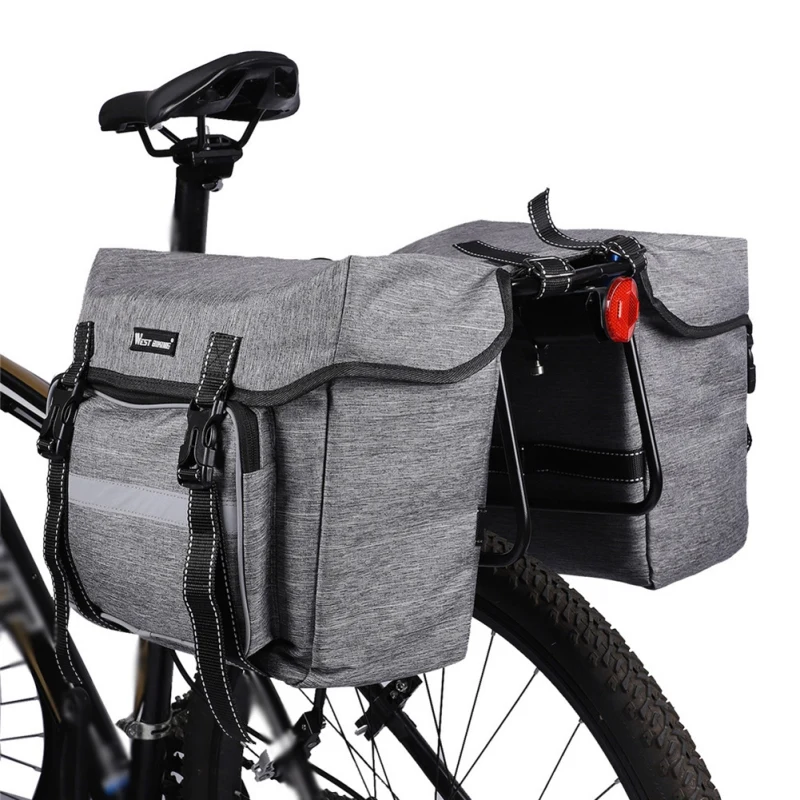 

25L Bicycle Rear Bag Bike Seat Trunk Bag Pannier Bag Luggage Carrier Rain Cover Panniers Parts