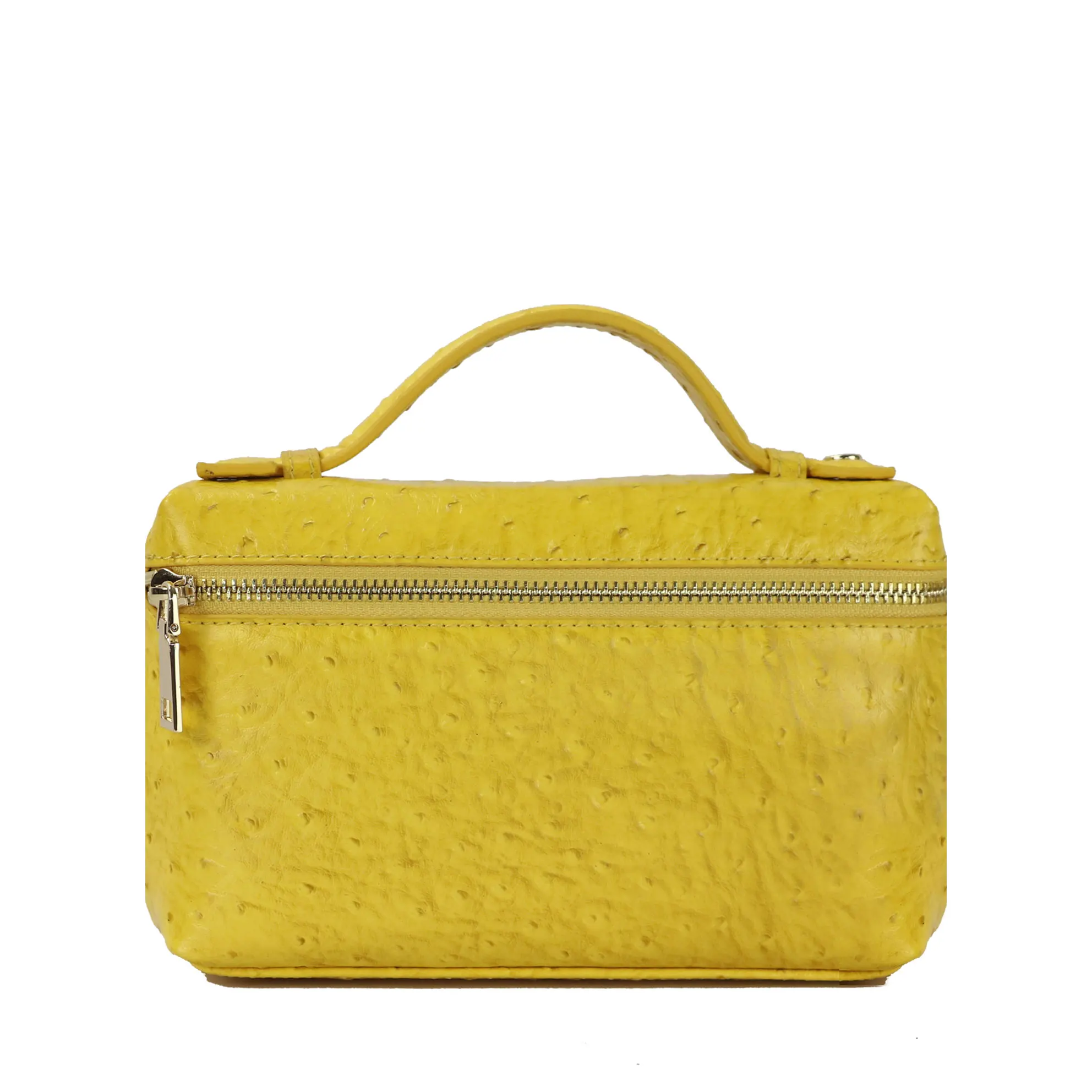 Новая модная дизайнерская сумка из тисненой кожи страуса, переносная сумка, маленький клатч, дамская сумочка, кошелек - Цвет: yellow