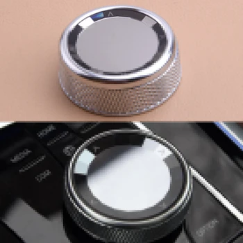 

Car Plastic Silver Crystal Style Interior Multi Media Control Knob Button Cap Cover Trim Fit For BMW 1 3 5 Series F10 F20 F30