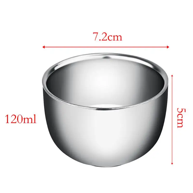 Нержавеющая сталь кофе молоко кружки эспрессо двойной слой мини утолщенное мыло чашка теплоизоляция гладкая чашка для бритья для мужчин кувшин