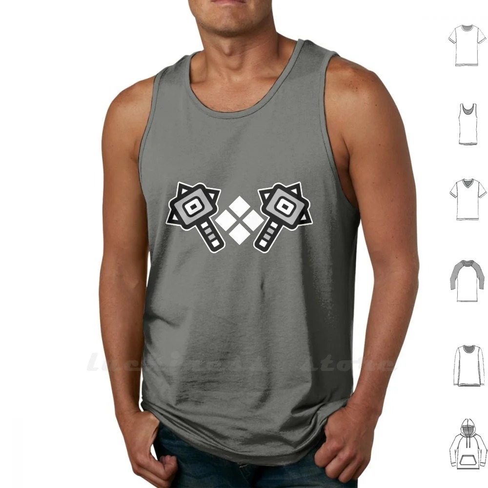 Hammer Soul Canotte Gilet Senza Maniche Monster Hunter Hammer Arma Soul