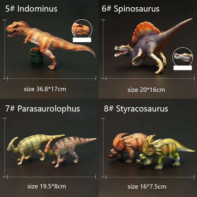 Оригинальная Подлинная модель 20мир динозавров Spinosaurus Raptor тираннозавр рекс