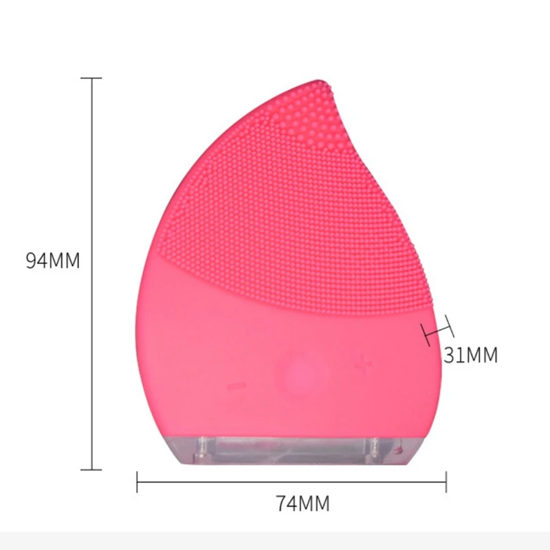 Зарядка модель силиконовый Очищающий Инструмент Вибрация для очистки пор шесть передач Регулируемая Очищающая щетка для лица щётка для умывания лица