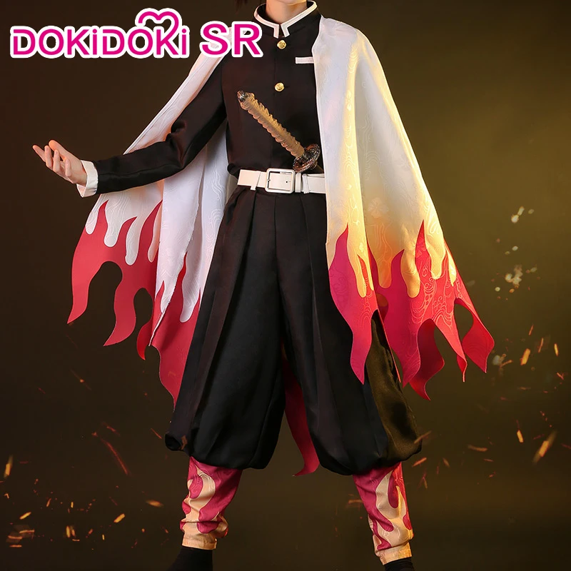 DokiDoki SR аниме демон Slayer: Kimetsu no Yaiba Косплей ренгоку Kyoujurou костюм мужской