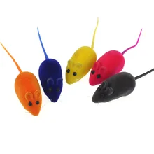 Игрушка для кошек, котят, домашних животных, ложная мышь, крыса, писк, звук, забавная виниловая вокальная мышь из флока, развивающие игрушки и хобби