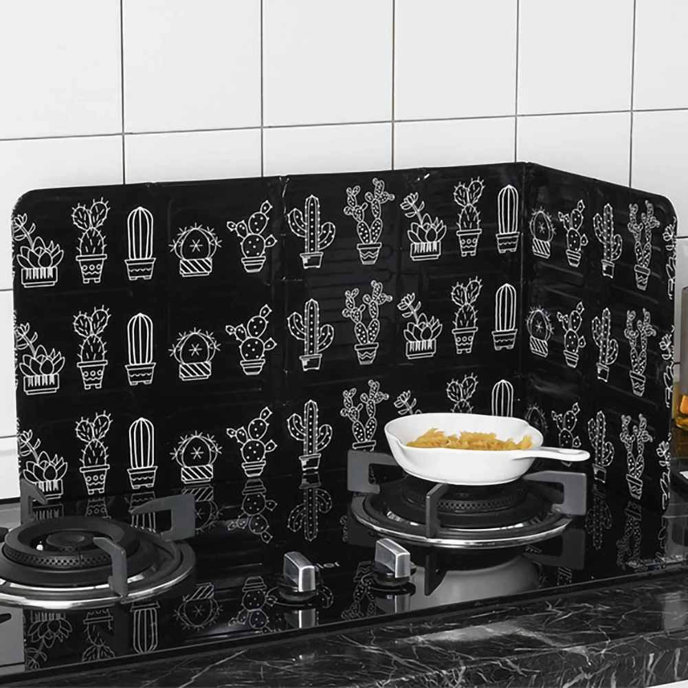 Кухонная Плита масляно-испытательная пластина дефлектор лист алюминиевая фольга для кухни готовка изоляционная брызгозащитная перегородка