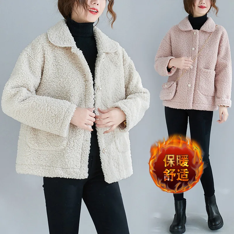 

Autumn Winter Thick Fleece Women Sport Jacket Warm Loose Sweatshirt Running Jogger Fitness Gym Workout Casual Coat Sportswear