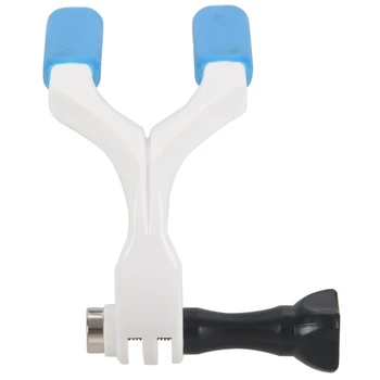 

for Go Pro Accessories Mouth Mount Set Surf Braces Connector Surfing for Gopro Hero 6 5 4 3+ for SJ4000 for Xiaomi Blue