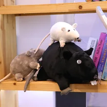 1 шт. 20 см Новая Мини Мягкая Плюшевая имитирующая мышь плюшевая кукла плюшевая крыса плюшевая игрушка для животных талисман кукла Мышка для детей