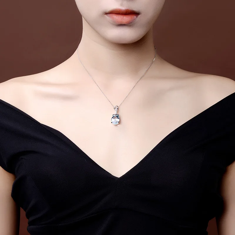 Женское серебряное ожерелье Bague Ringen цепочка до ключицы из серебра 925 пробы